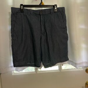 Perry Ellis Blue Flat Front Shorts